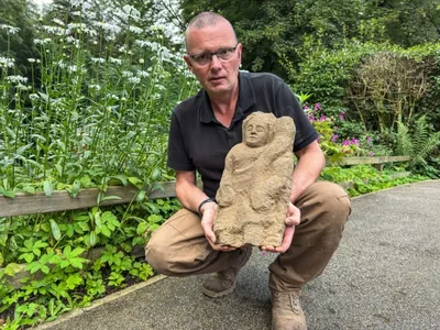 Ancient Romans Put Their Faith in Guardian Spirits. Archaeologists Just Found a Rare 1,600-Year-Old Carving of One in Northern England image