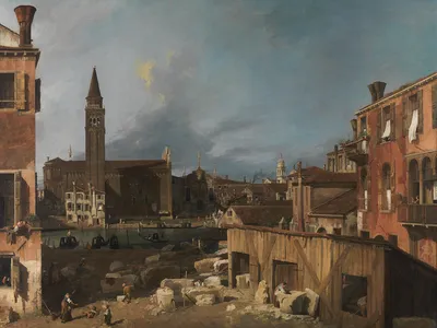 Canaletto&#39;s 18th century painting,&nbsp;The Stonemason&rsquo;s Yard,&nbsp;depicts stone workers in a Venetian city square.&nbsp;
