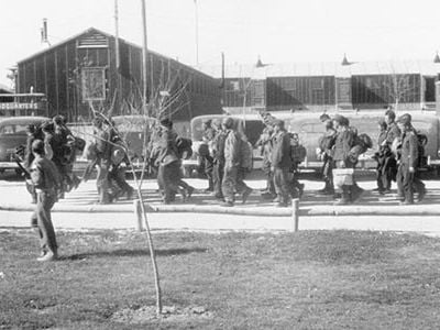 From 1942 through 1945, more than 400,000 Axis prisoners were shipped to the United States and detained in camps in rural areas across the country.