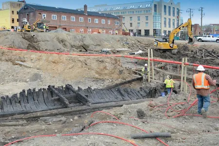 Archaeologists in Alexandria, Virginia, have unearthed three 18th-century ships that were buried to extend the city's land.