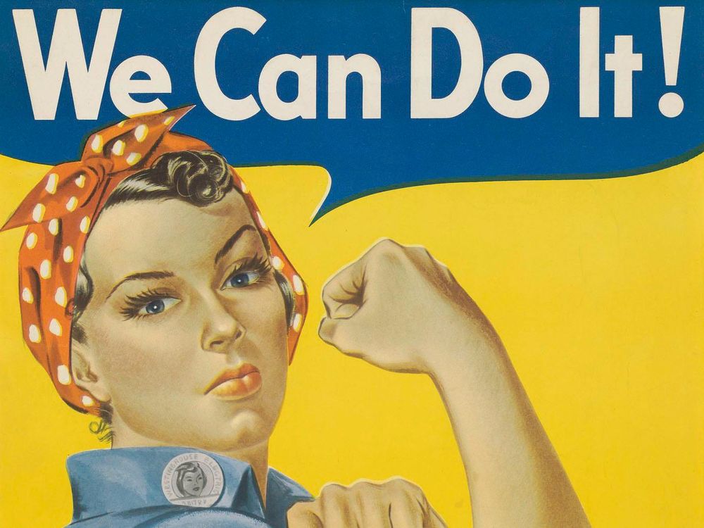 Rosie Riveter with Customize Text Poster