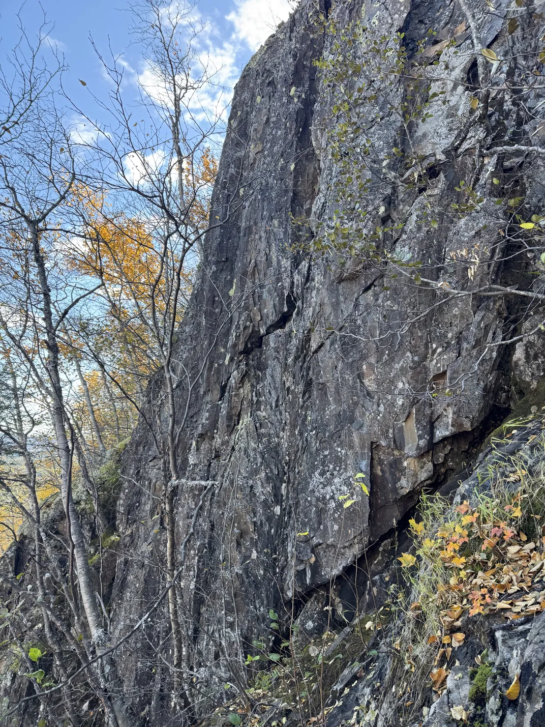 a stone wall