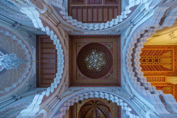 Ceiling of Hassan II Mosque, in Casablanca thumbnail