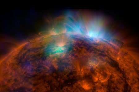 This image, created by a telescope called NuSTAR, is the most detailed of the sun using high-energy rays to date, according to NASA.