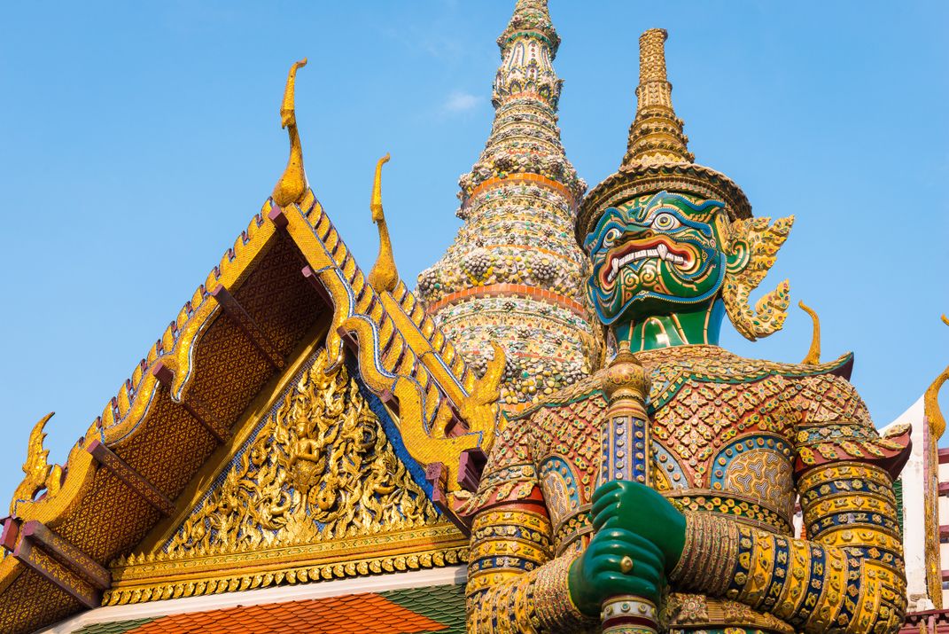 Statue at the Temple of the Emerald Buddha, Bangkok