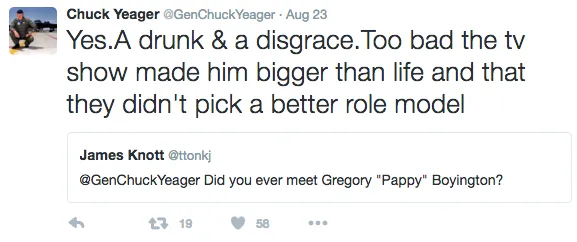 Chuck Yeager’s Wild Week on Twitter