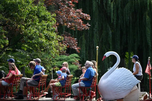 Swan Boats in Boston Public Gardens thumbnail
