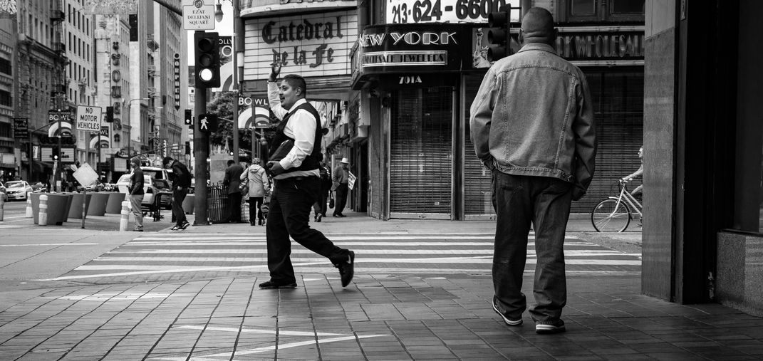 LA Street black and white