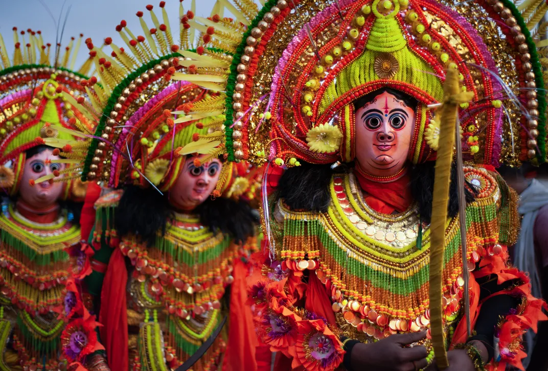 Masked dancers