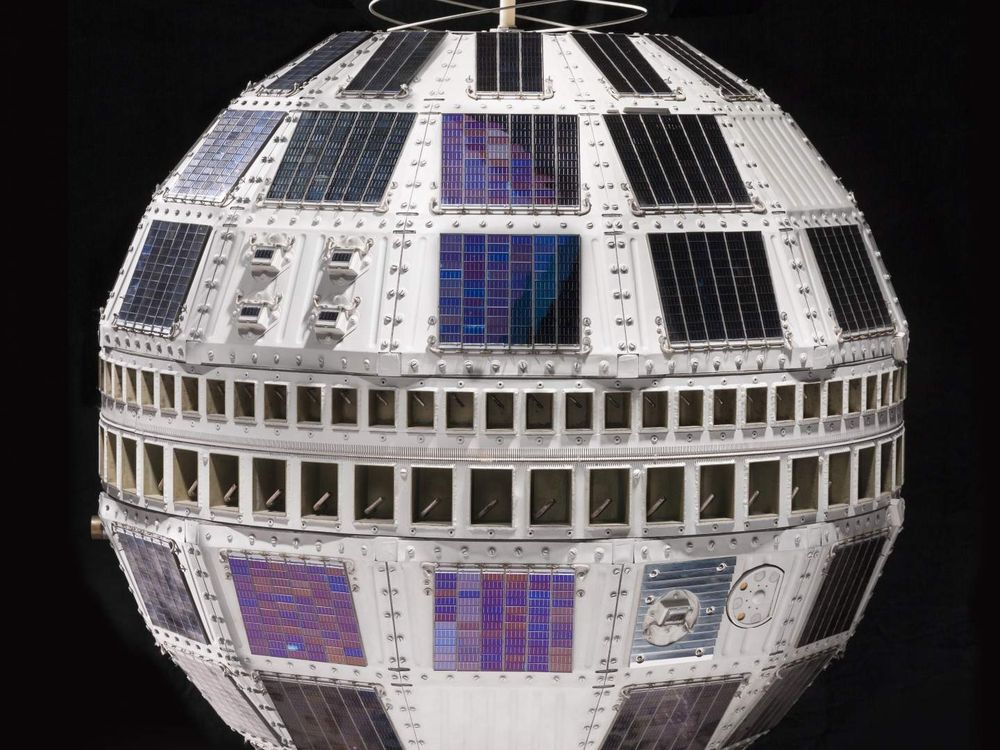 Backup spacecraft for Telstar, the world's first active communications satellite. Telstar 1 began an era of live international television. After its launch on July 10, 1962, it relayed television images between the United States and France and England.