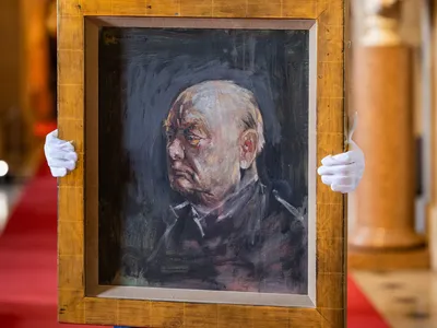 A Study for the Portrait Winston Churchill Famously Abhorred Is for Sale image