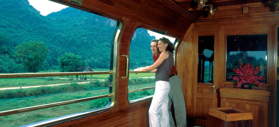  Enjoying the scenery of Thailand from the <em>Eastern & Oriental Express</em> observation car 