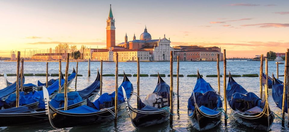  Gondolas grace a Venetian Canal 