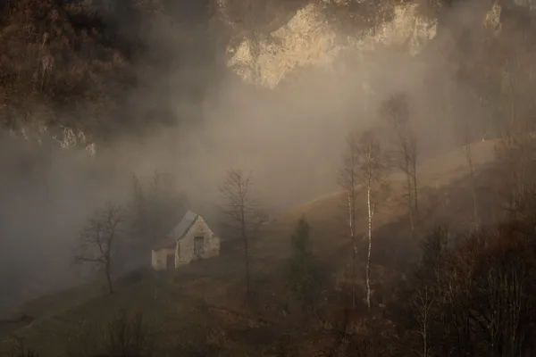 Mysterious house in the mountains. thumbnail