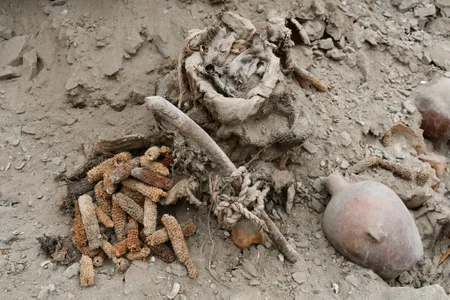 The burials were filled with rich grave goods like pottery and corn cobs.