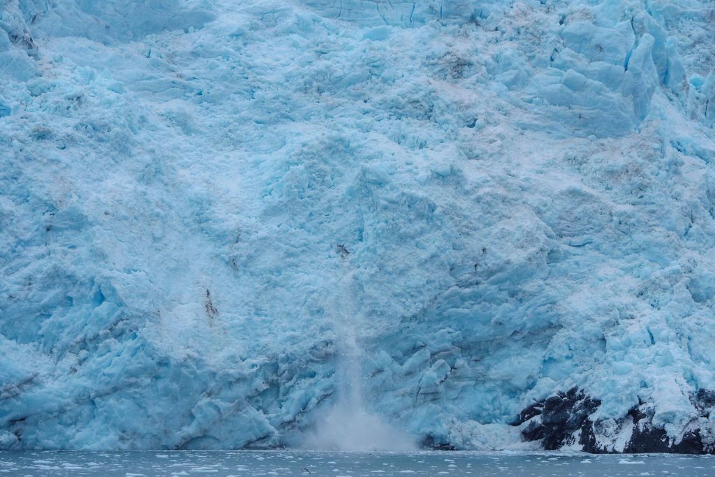Barry Glacier calving. Barry Arm. Prince William Sound.