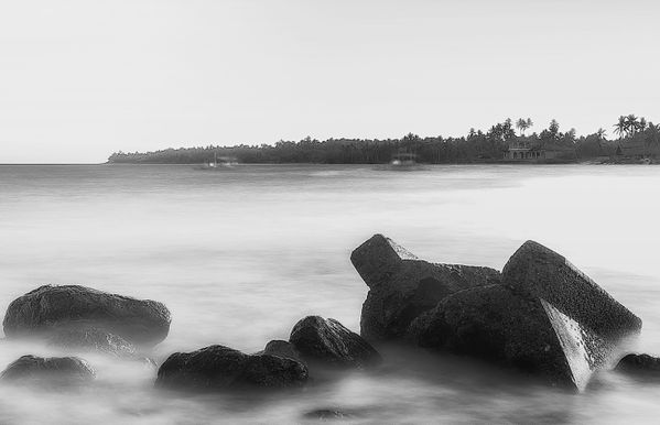 Seascape in Black and white thumbnail