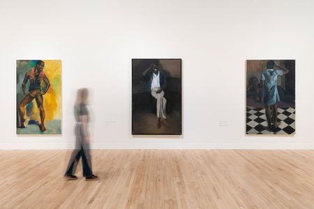 Installation view of Tate Britain's Lynette Yiadom-Boakye retrospective