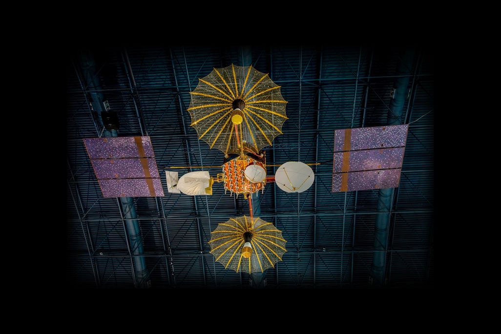 replica of the TDRS spacecraft