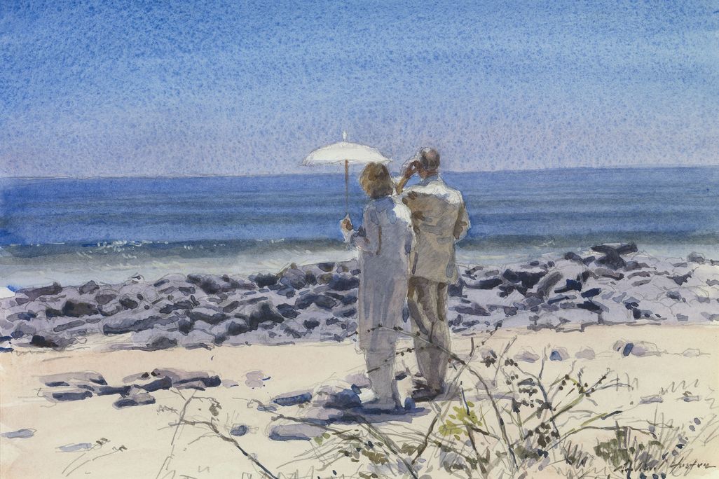 Their Royal Highnesses on North Seymour Island
