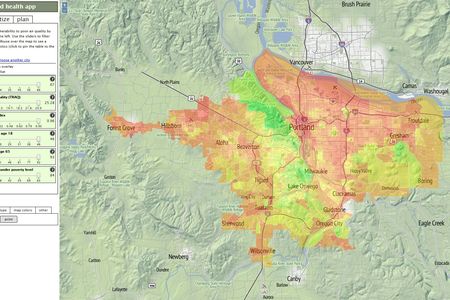 Looking at tree density on a city scale. 