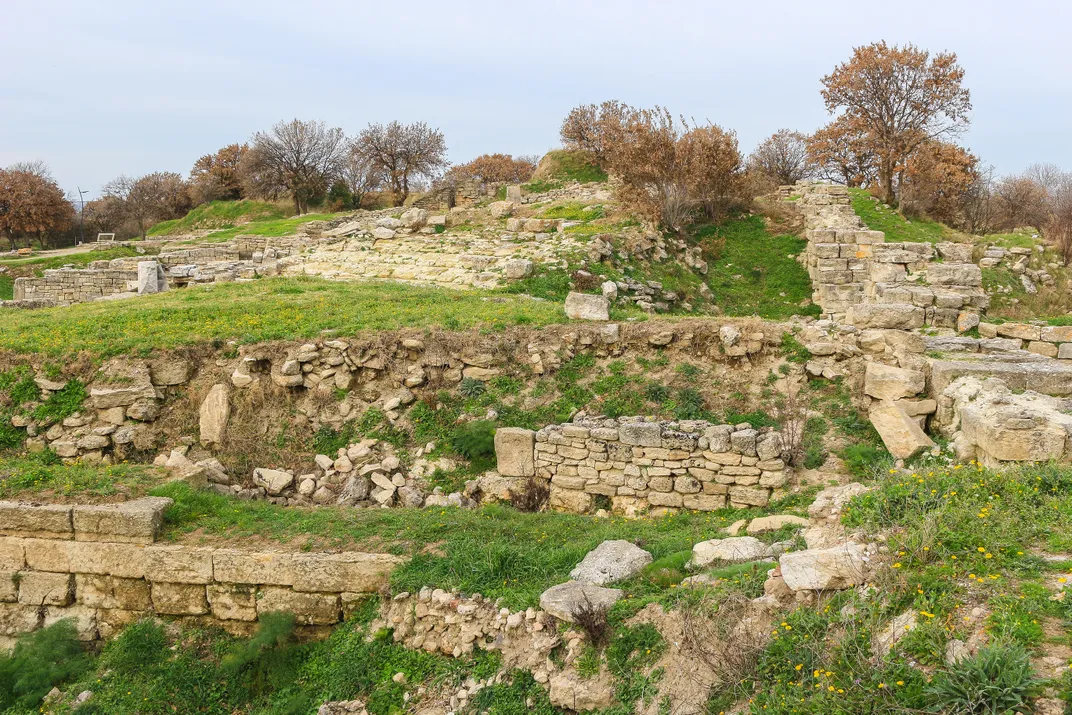 A few of the many city layers of Troy
