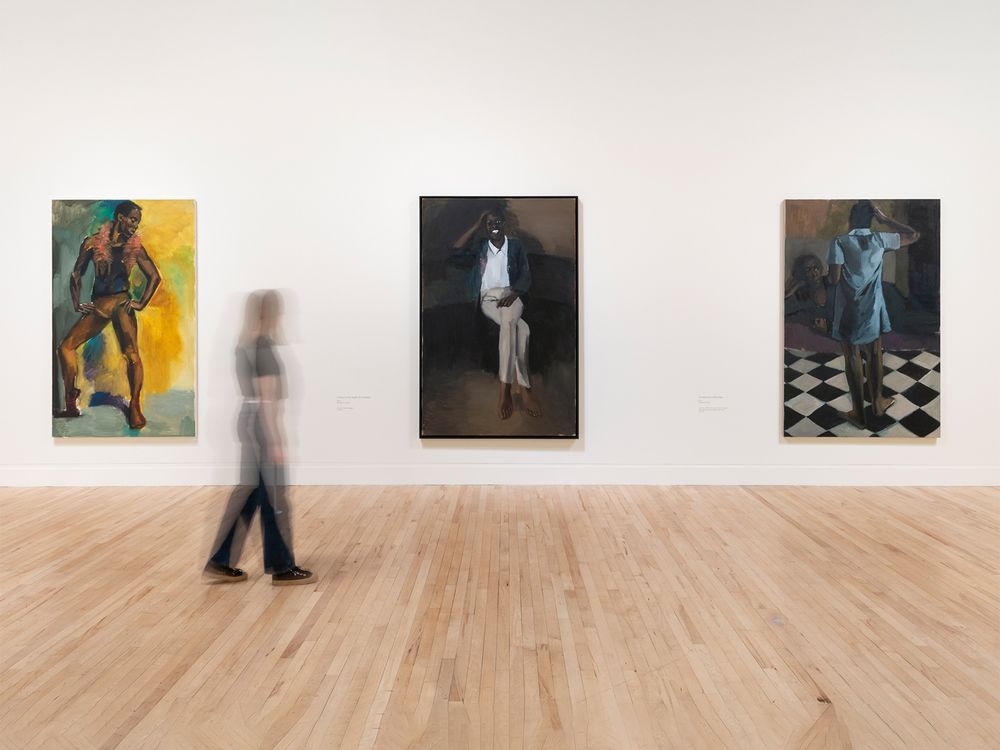 Installation view of Tate Britain's Lynette Yiadom-Boakye retrospective