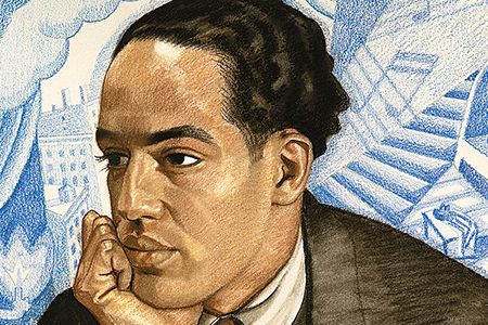 Langston Hughes is one of the many poets featured in the National Portrait Gallery's "Poetic Likeness" exhibition.