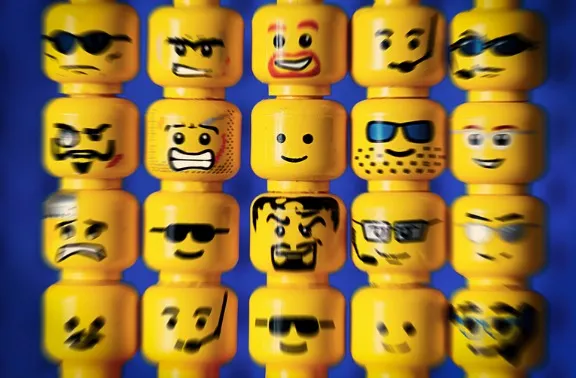 Classic lego face hot sale