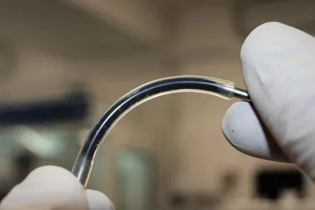 This graphene-filled tube is sensitive to the slightest movements.