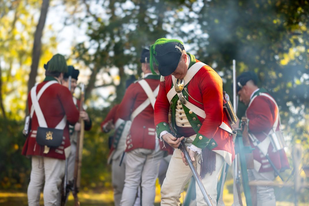 Revolutionary War re-enactors in Schuylerville