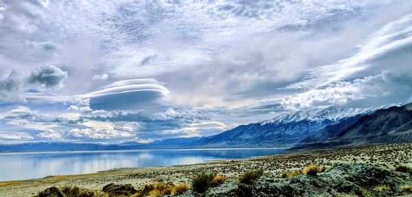 Walker Lake, Nevada Lenticular Clouds thumbnail