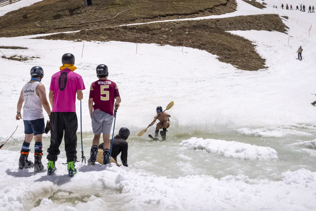 Arapahoe Basin pond skim
