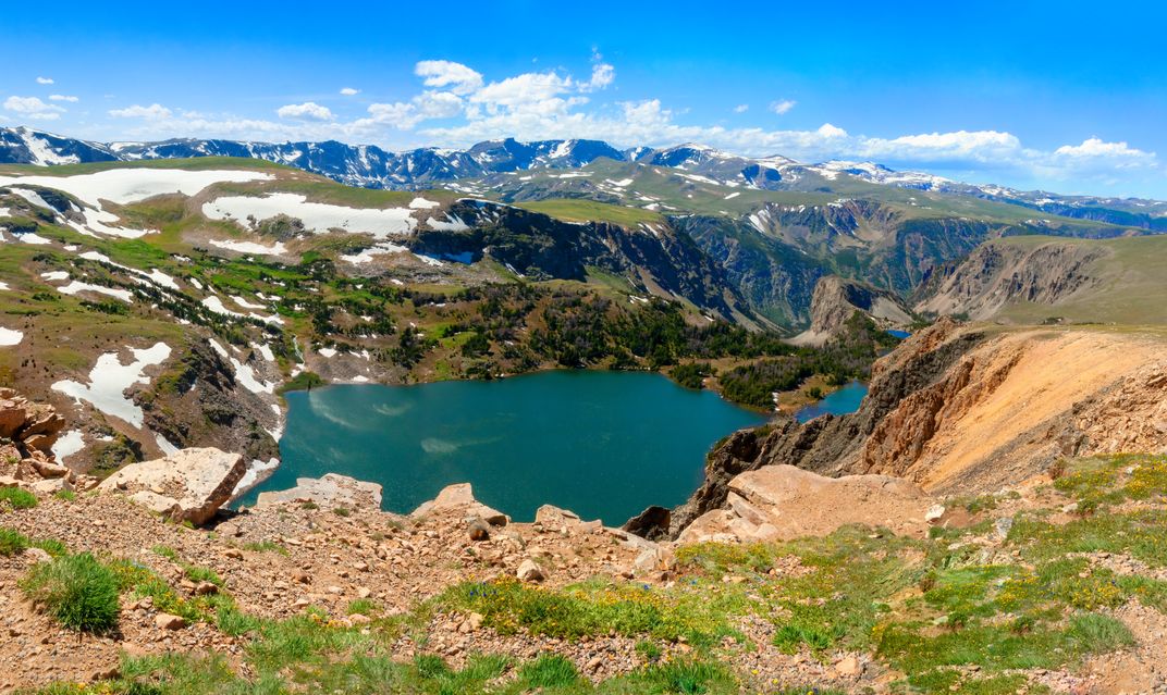 A high alpine lake near Beartooth Pass