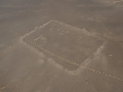 Archaeologists have discovered what appear to be the outlines of three temporary Roman military camps in the Jordanian desert.