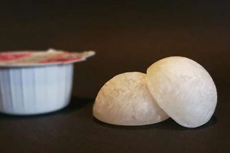 Made of sugar, these milk pods could someday replace traditional creamer cups.