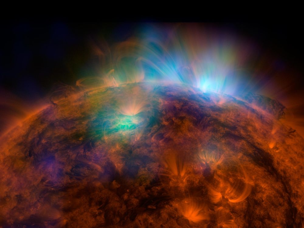 An image of the sun captured by NuSTAR for NASA
