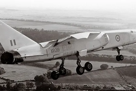 The British Aircraft Corporation TSR-2 was to have been a supersonic bomber that would have dashed in under the Soviet Union’s radar to deliver nuclear weapons. Taking off from Wiltshire, England, the TSR-2 eventually pushed past Mach 1 but had to fly its first nine tests gear down.