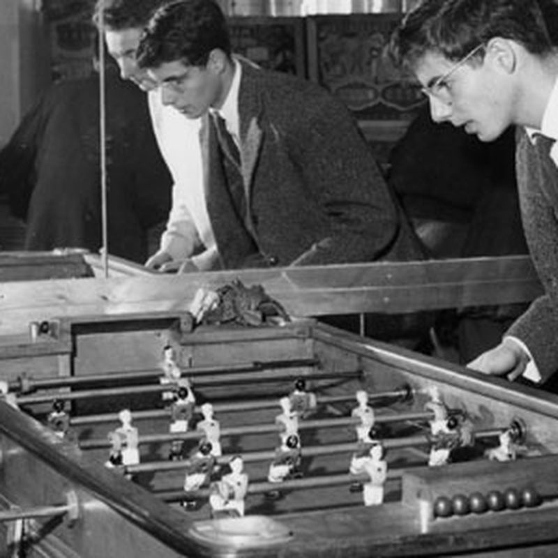 This weird German game is a combination of soccer and ping pong