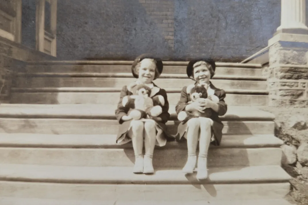 Norma Sue (right) and her twin sister in an undated photo