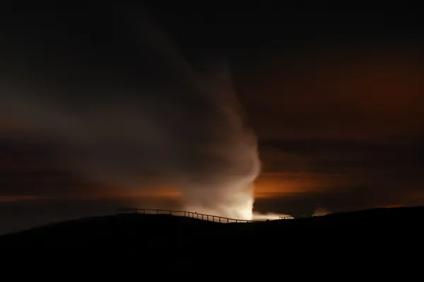 Natural Geothermal Vent at Night thumbnail