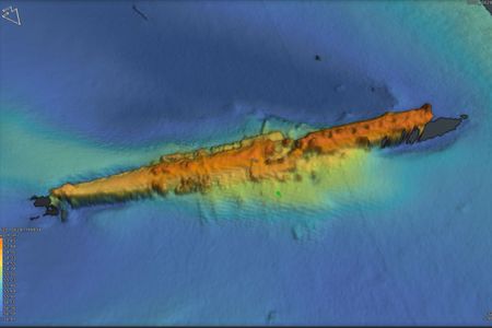 A high-resolution survey scan of U-Boat U-47 shows a remarkably well-preserved wreck.
