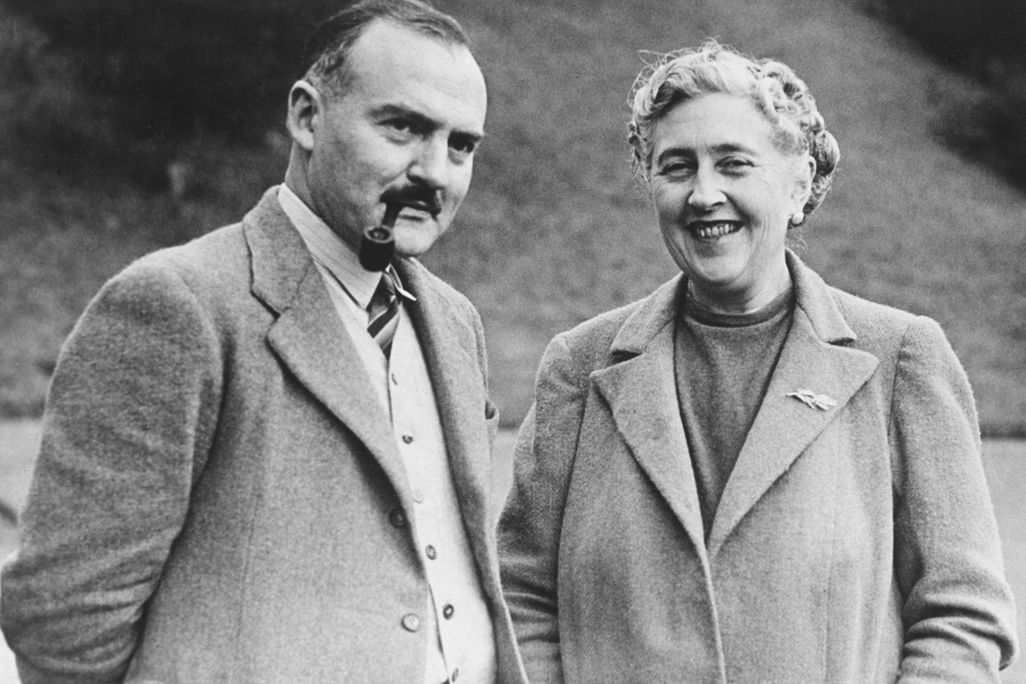 Agatha Christie and Max Mallowan at their home, Greenway House, in Devonshire