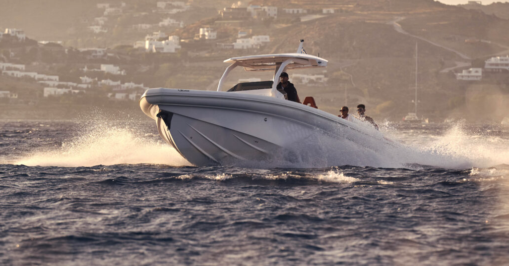 Speedboat on water