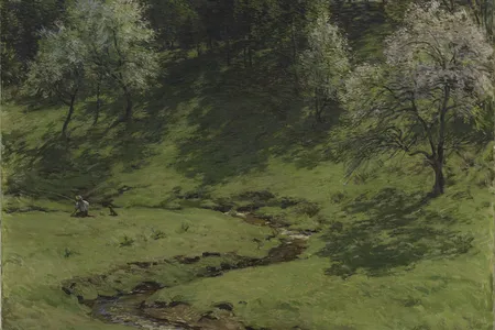 Blossom Time, Willard Metcalf, oil on canvas, 1910
