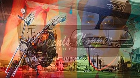 Robert Weingarten's layered composite portrait of Dennis Hopper