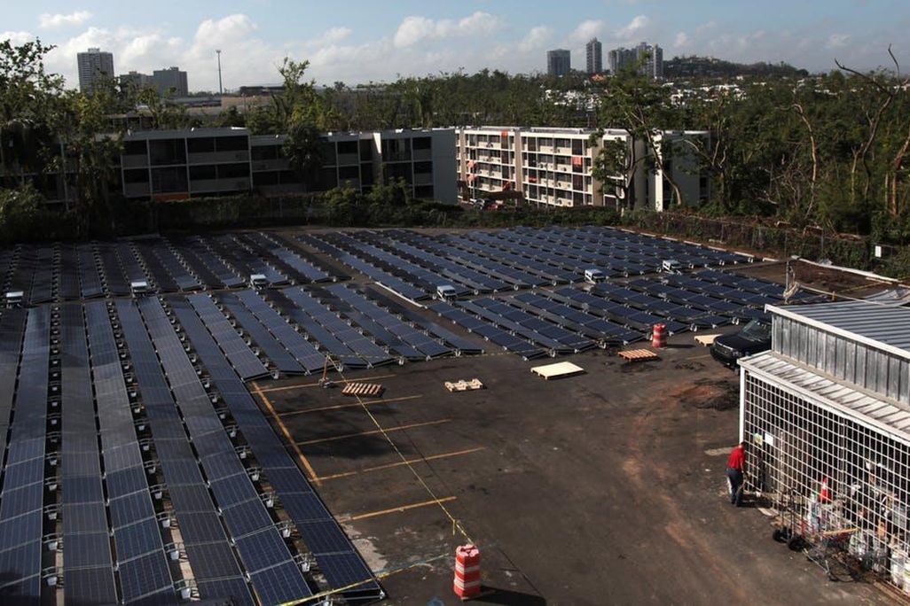 solar and battery-powered microgrid