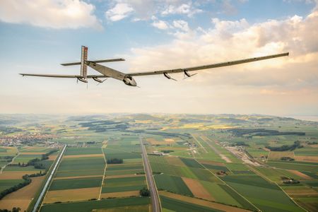 Before it departed from Abu Dhabi, the plane carried out an inaugural flight, taking off from the Payerne airport in Switzerland.