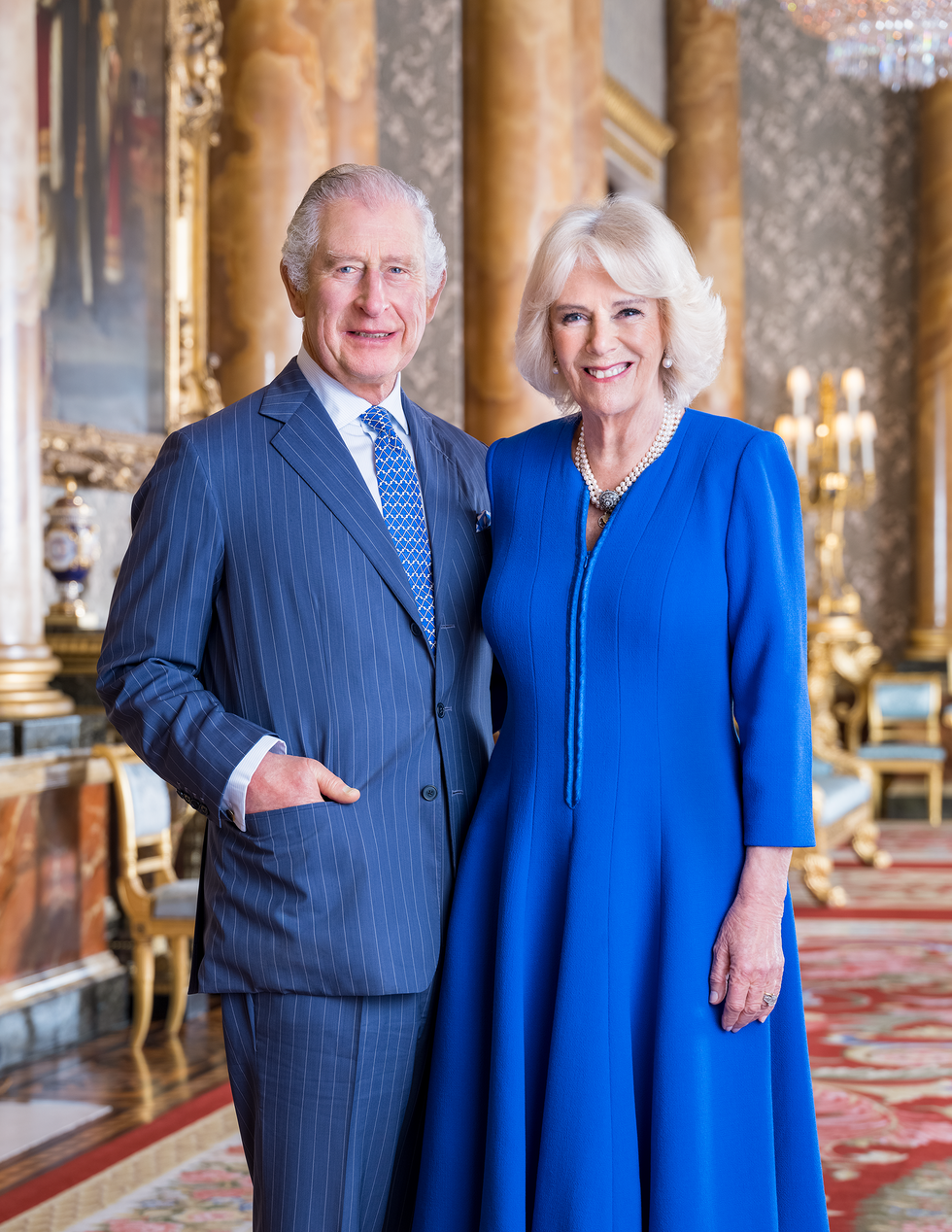 A photograph of Charles III and his queen consort, Camilla, released ahead of the coronation
