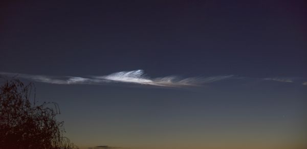Noctilucent cloud from meteor thumbnail